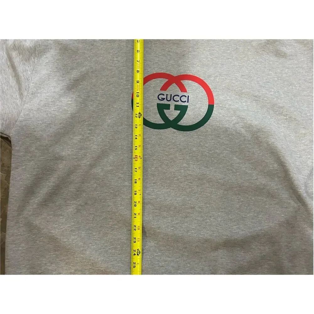 Men's Gucci, gray cotton interlocking G sweatshirt size XXXL made in Italy